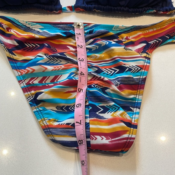 Lucky Brand Guatemala Beach Reversible String Bikini, Size L/XL - Picture 12 of 12